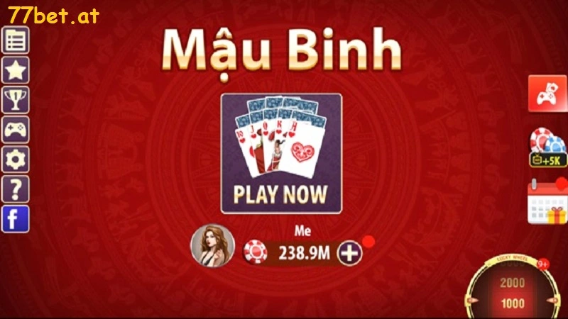 Hướng dẫn luật chơi mậu binh chi tiết tại 77bet